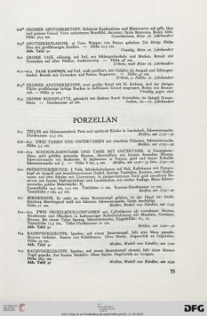 Porzellan (Nr. 615-671)