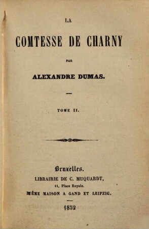 La Comtesse de Charny, 2