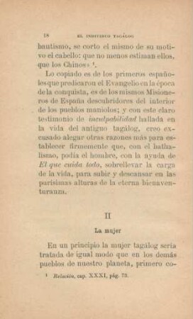 II. La mujer