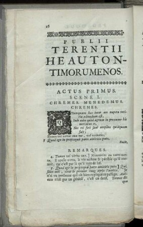 Publii Terentii Heautontimorumenos = L' Heautontimorumenos De Terence.