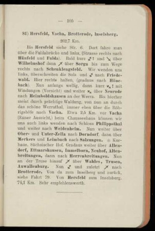 81) Hersfeld, Vacha, Brotterode, Inselsberg