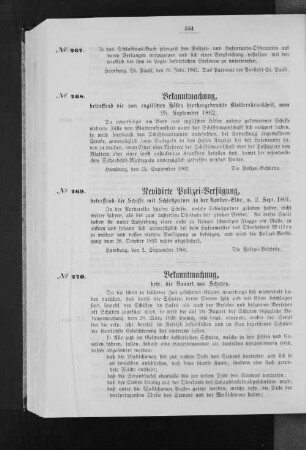 Bekanntmachung, betr. die Bauart von Schuten.