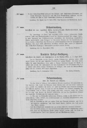 Bekanntmachung, betr. die Bauart von Schuten.