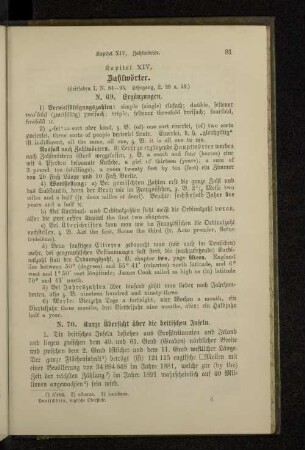 Kapitel XIV. Zahlwörter.