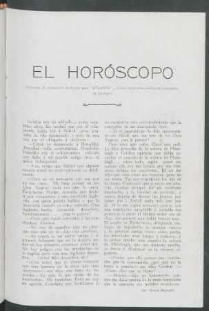 El Horóscopo : [Del "Strand Magazine", Febrero 1911]