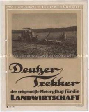 Der Traktor als zeitgemäßer Motorpflug für die Landwirtschaft