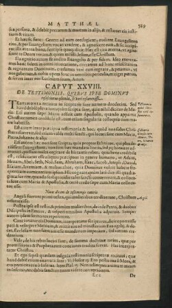 Caput XXVIII. De Testimoniis, Quibus Ipse Dominus refuscitatus ostendit ...