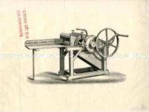 Bild einer Hand-Dreschmaschine