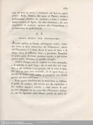 §. X. Della Grazia Nel Chiaroscuro.