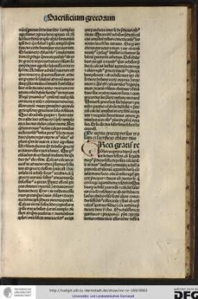 De motu Grecorum versus Troiam et sacrificio oblato diis.