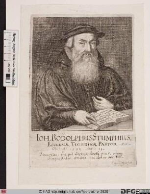 Bildnis Johann Rudolf Stumpf (Stumphius)