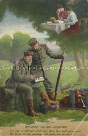 Soldaten mit Brief