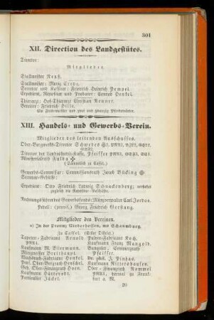 XIII. Handels= und Gewerbs=Verein.