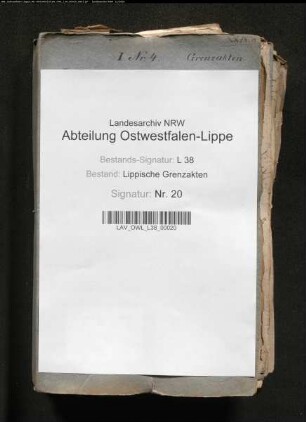 Beilegung der Grenz- und sonstigen Streitigkeiten mit Paderborn wegen der Exklave Grevenhagen