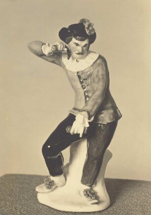 Harlekin mit Wurst