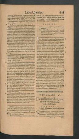 Titulus V. De obligationibus, quae ex quasi delicto nascuntur.