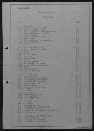 Specifications of Yard No. 348. Cargo [and] Passenger Ship for Messrs. Hijos de F. Escano Inc.