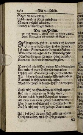 Der 141. Psalm. - Der 150. Psalm.