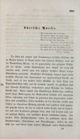 Lyrische Poesie