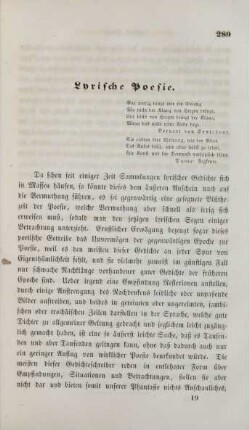 Lyrische Poesie