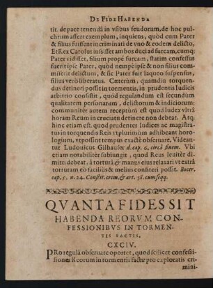 Quanta Fides Sit Habenda Reorum Confessionibus In Tormentis Factis.