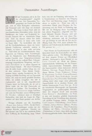 1: Darmstädter Ausstellungen