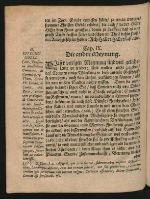 Cap. IX. Die andre Meynung.