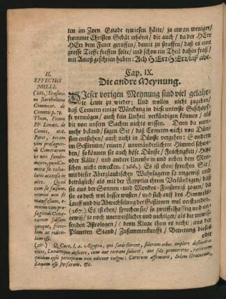 Cap. IX. Die andre Meynung.