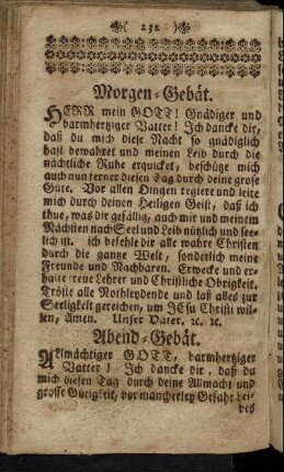 Abend-Gebät.