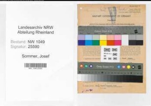 Entnazifizierung Josef Sommer , geb. 27.03.1888 (Bahnsekretaer)