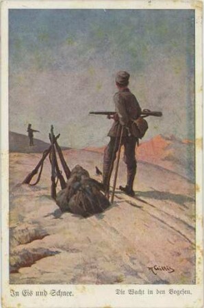 "in Schnee und Eis - Die Wacht in den Vogesen"