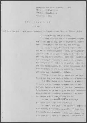 Klingenstein mit Ehrenstein, Herrlingen, Weidach und Arnegg: Pfarrbericht 1934