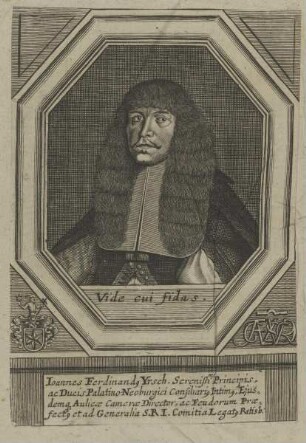 Bildnis des Ioannes Ferdinandus Yrsch