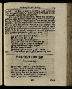 Am heiligen Oster-Fest