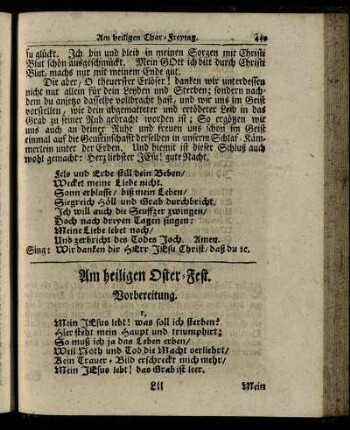 Am heiligen Oster-Fest
