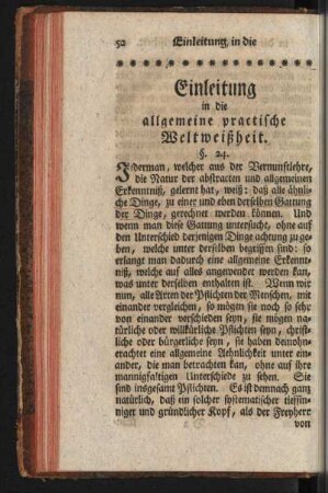 Einleitung in die allgemeine practische Weltweisheit