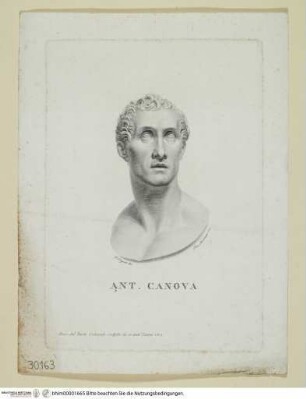 Porträt des Antonio Canova