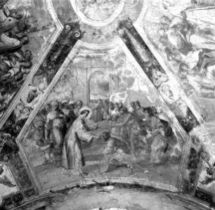 Szenen aus dem Leben des heiligen Laurentius — Der heilige Laurentius heilt Blinde und Kranke
