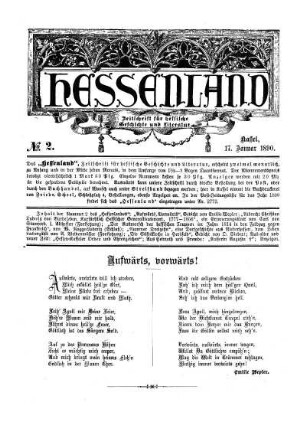 No. 2, 17. Januar 1890
