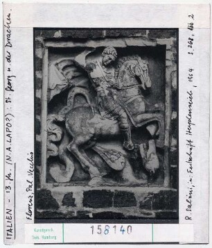 Italien, 13. Jhs., Hl. Georg tötet den Drachen