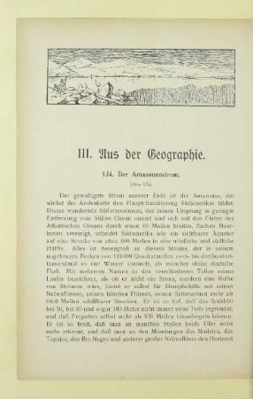 III. Aus der Geographie