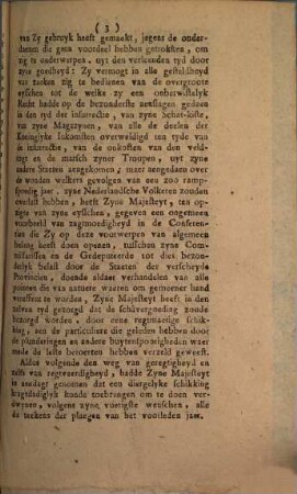 Depèche Van Hunne Koninglyke Hoogheden Aen De Staeten Van Braband van den 13 December 1791