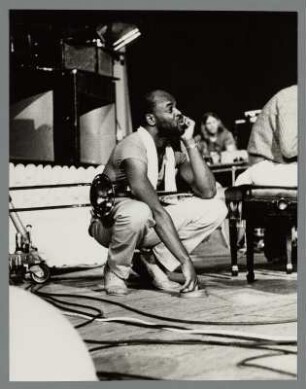 Craig Harris : Portrait des Jazz-Posaunisten Craig Harris beim Jazz Jamboree Warschau 1983
