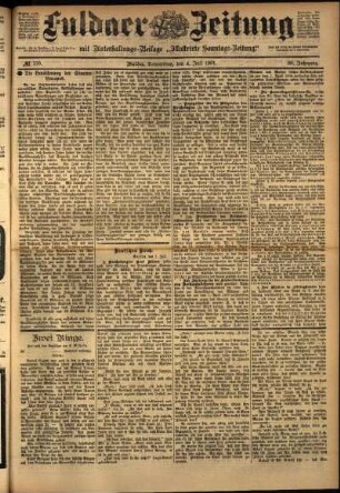Ausgabe vom Donnerstag, den 04. Juli 1901.