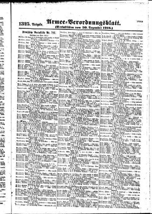 1325.Ausgabe. Samstag, 30. Dezember 1916
