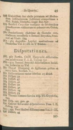 Disputationes.