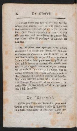 De l'Eternité