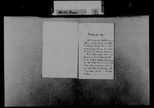 Arthur von Brauer an Karl von Reck: Arbeitsanweisungen, 03.04.1899.