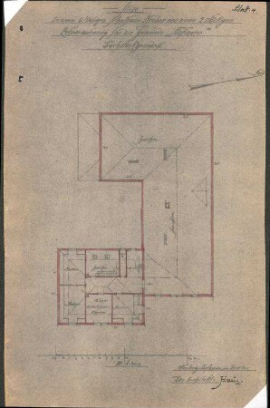 Schulhausneubau Hofweier; Grundriss Dachgeschoss