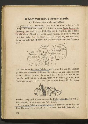 O Sommerzeit, o Sommerzeit du kannst mir sehr gefallen.